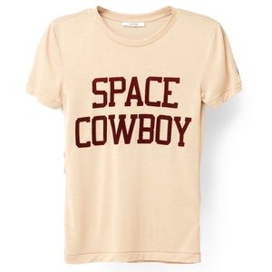 GANNI space cowboy luxury designer super soft T-shirt size medium but small tee